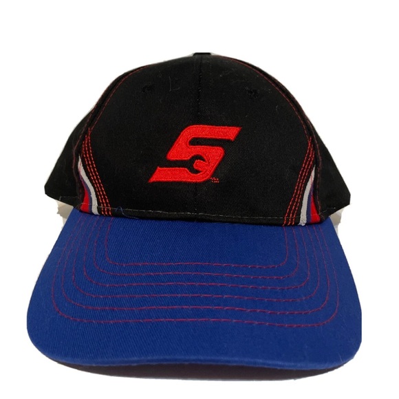 Vintage Embroidered SNAP-ON K-PRODUCTS Black Snapback Trucker Hat - Picture 1 of 10